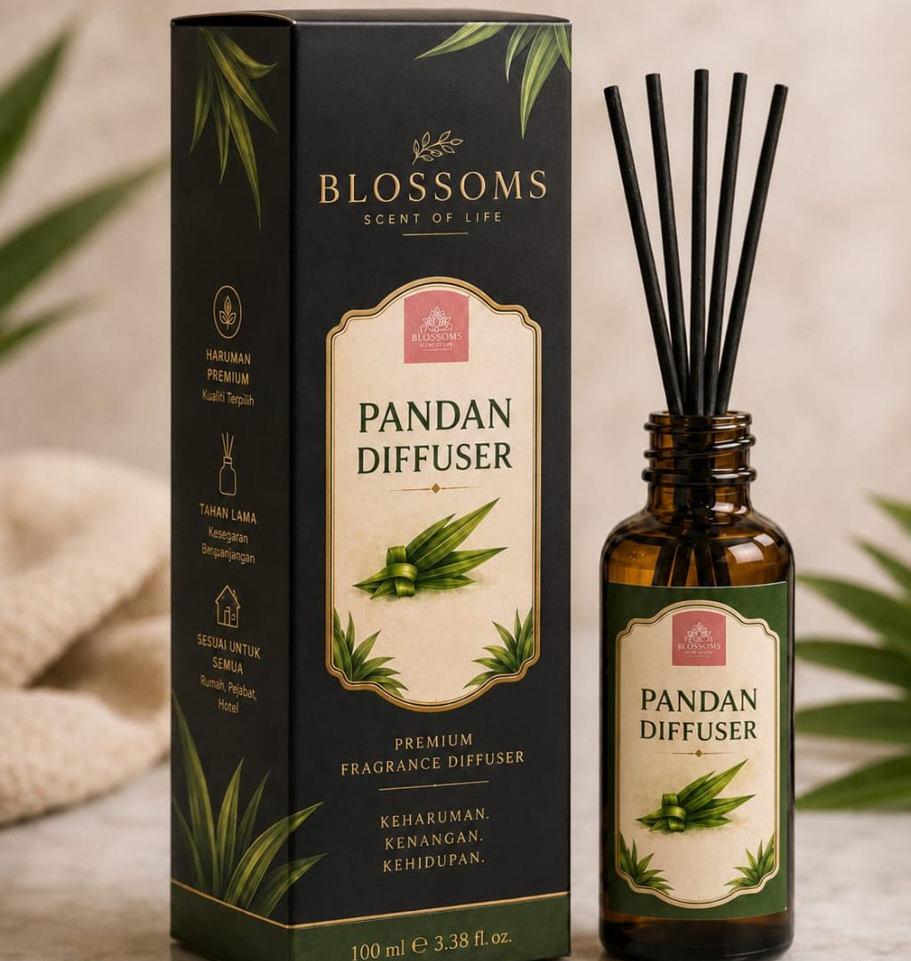 BLOSSOMS PANDAN DIFFUSER WITH STICK